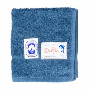 Toalla De Cara Azul Petróleo Mini DELFÍN