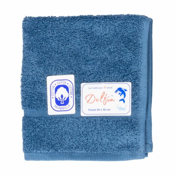 Toalla De Cara Azul Petróleo Mini DELFÍN