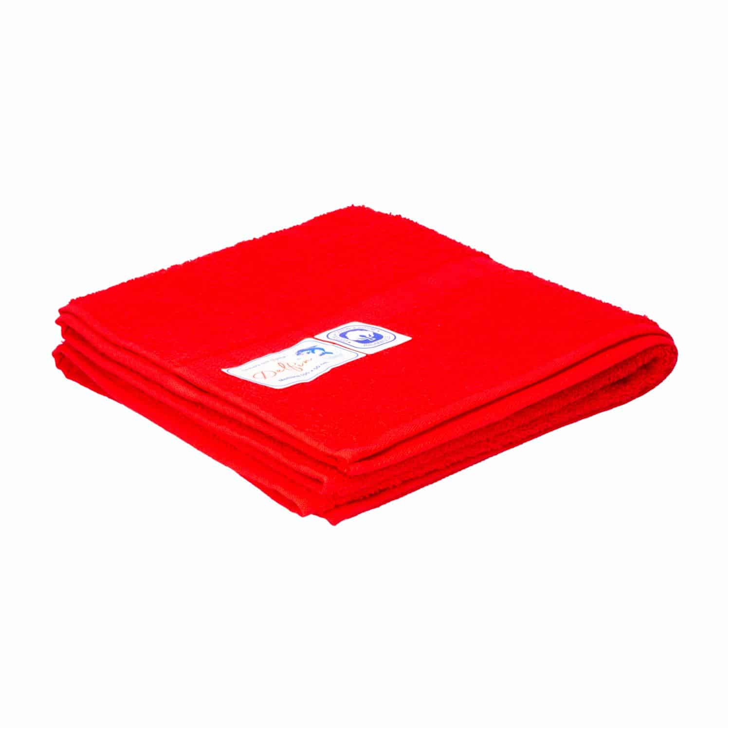 Toalla De Manos Rojo Mediana DELFÍN - Imagen 2