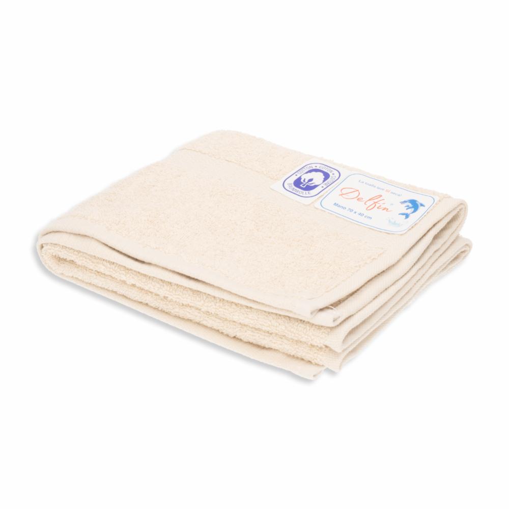 Toalla De Baño Pequeña Rosa Claro DELFÍN 40 X 70 Cm - Imagen 2