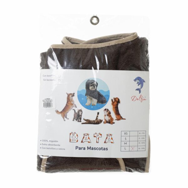Bata Para Mascota Cafe Oscuro DELFIN L / 95 x 88cm