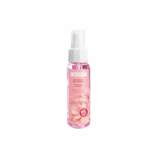 Alcohol Sanitizante Refrescante Con Glicerina BOUTIQUE 60 Ml