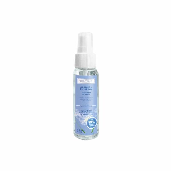 Alcohol Sanitizante Neutro Piel Sensible BOUTIQUE 60 Ml