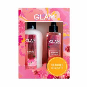 Set Corporal Glam Berries Delight Body Mist+Body Lotion BOUTIQUE Estuche Tipo Regalo