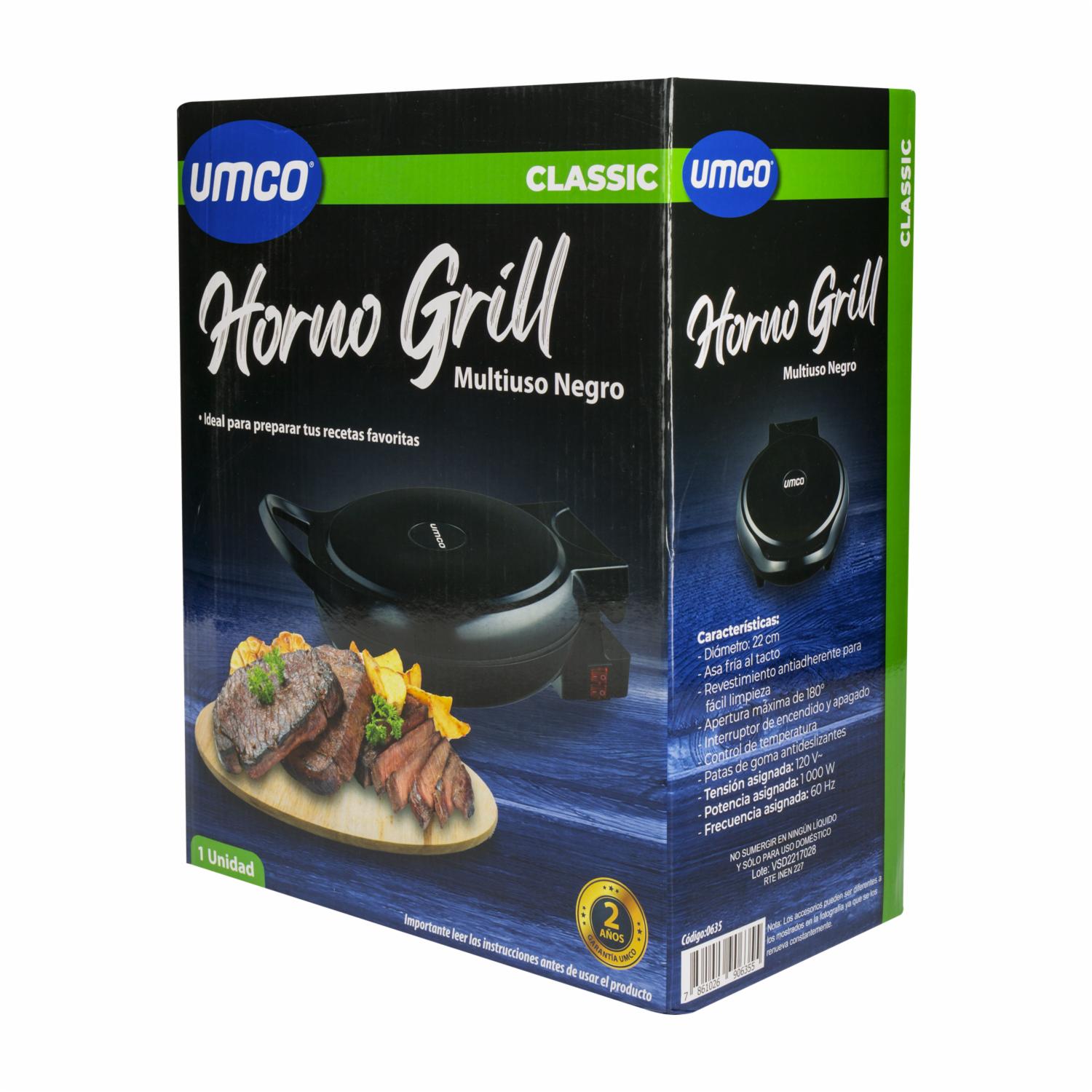 Horno Grill Multiuso Color Negro UMCO Unidad