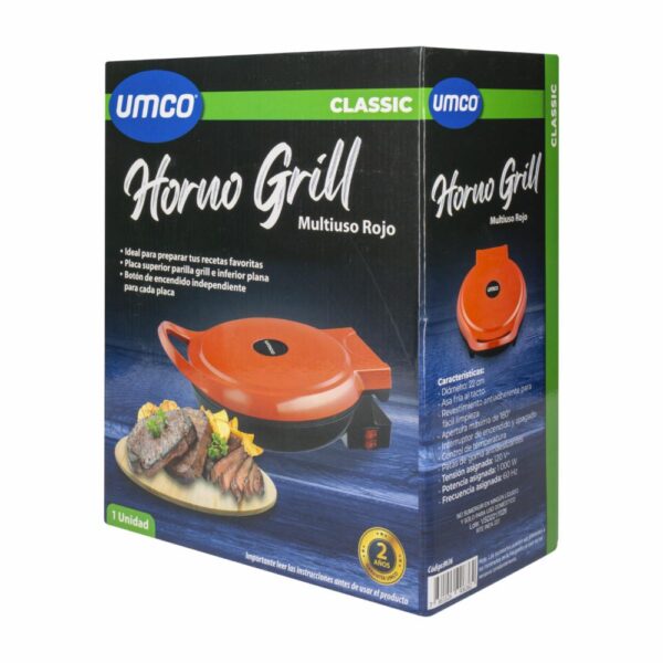 Horno Grill Multiuso Color Rojo UMCO Unidad - Imagen 4