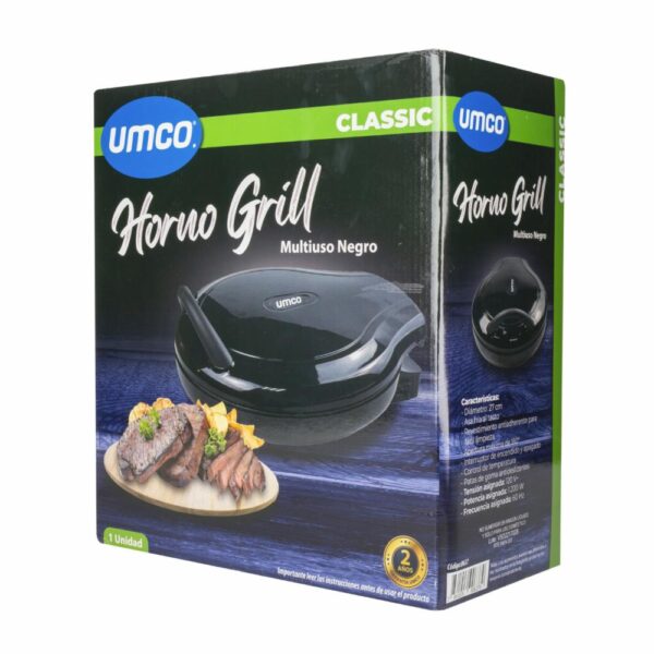 Horno Grill Multiuso Grande Color Negro UMCO Unidad - Imagen 3