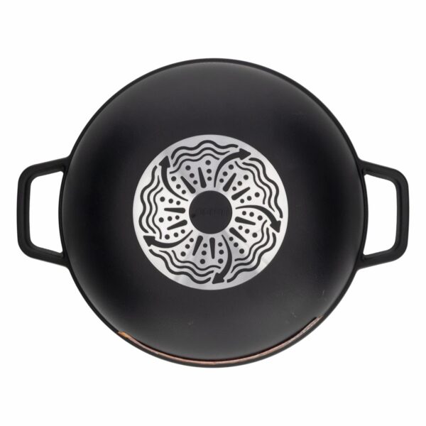 Caldero Fundido Cerámica Negro UMCO 24 Cm - Imagen 2