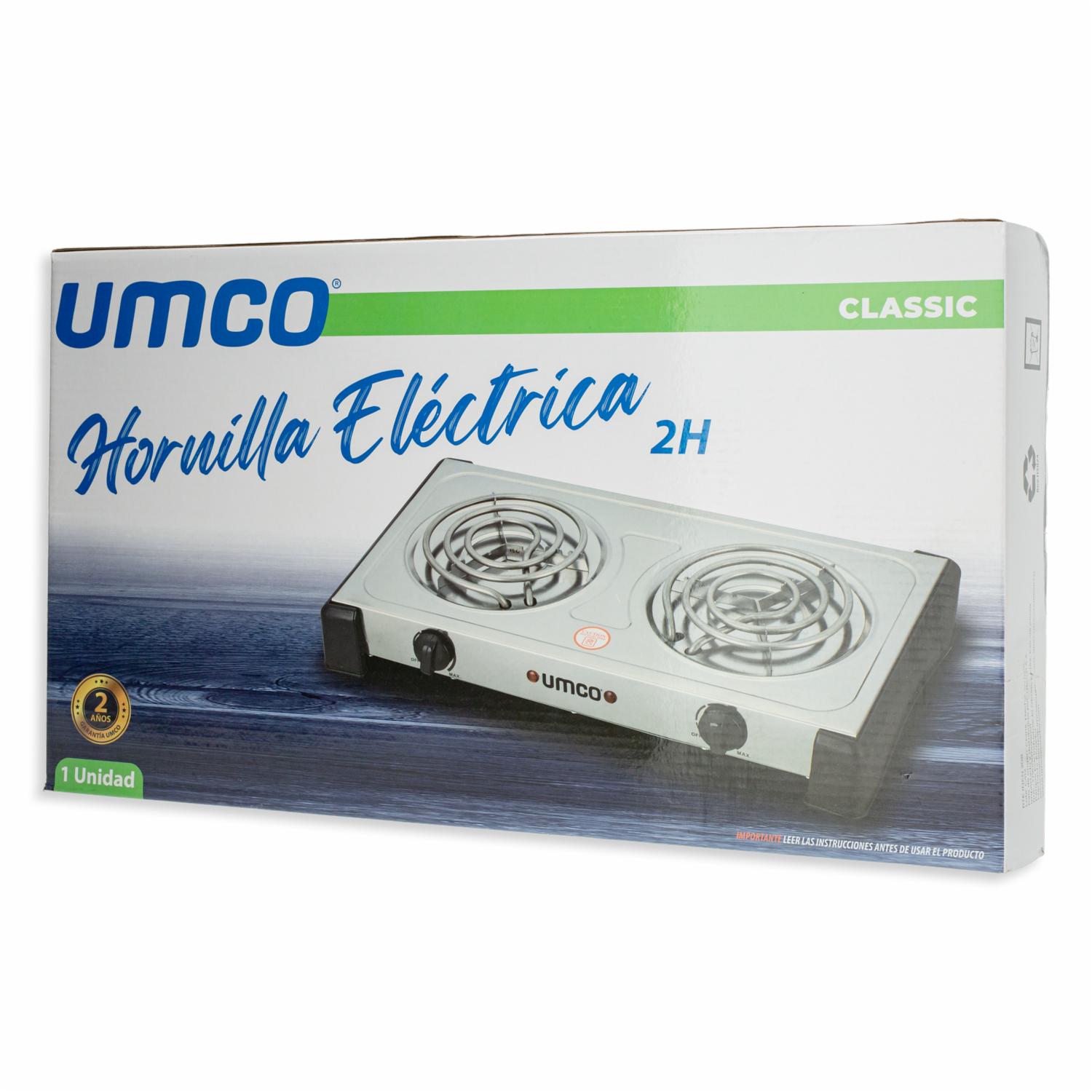 Hornilla Eléctrica 2 H Inoxidable Practica UMCO 1500 W