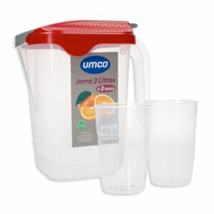 Set Jarra Para Bebidas Con 2 Vasos UMCO Unidad