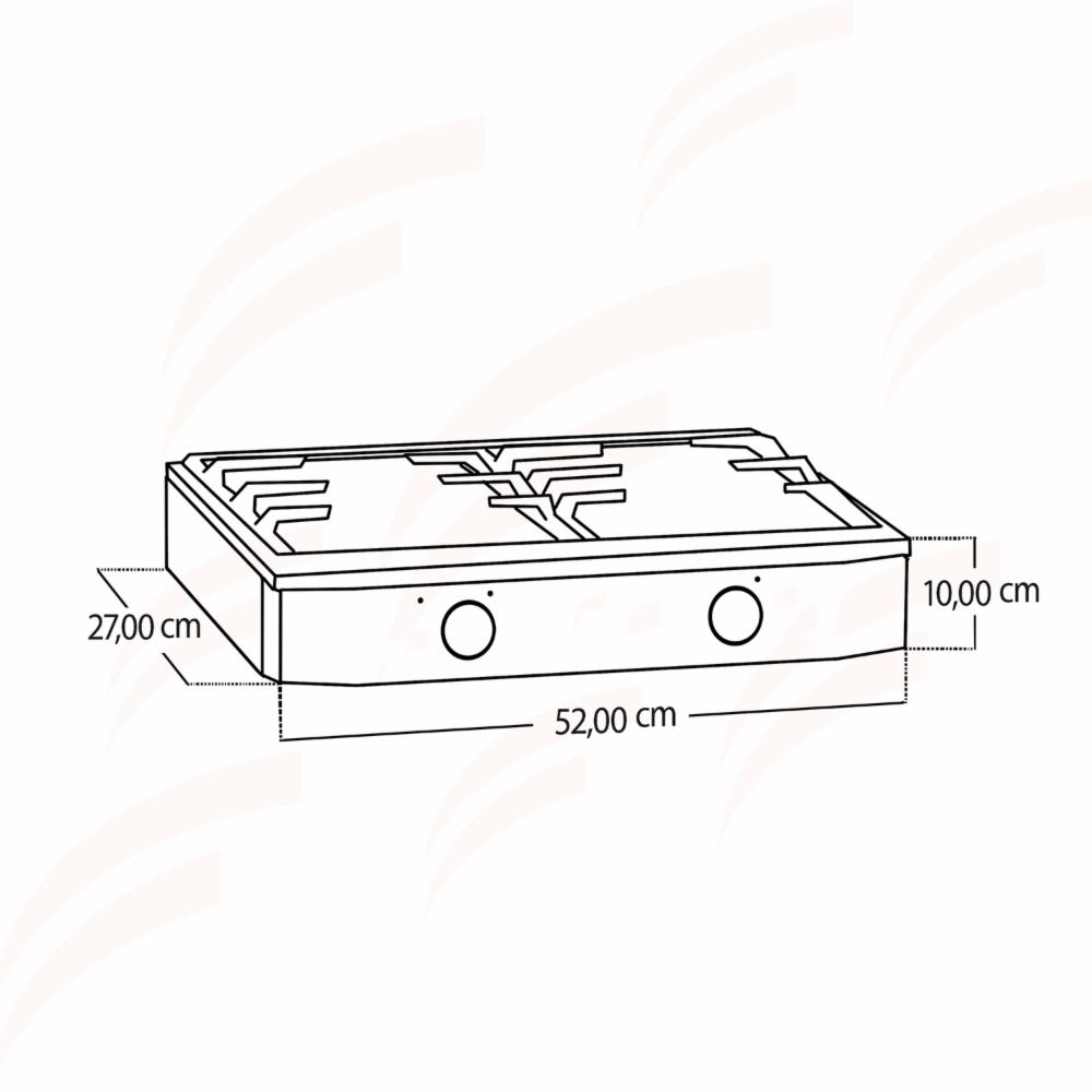 Cocineta A Gas Brecsia 7112 UMCO 2 Quemadores - Imagen 2