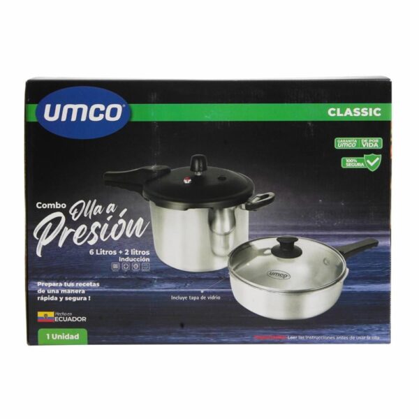 Combo De Inducción Ollas De Presión UMCO 2- 6 Litros