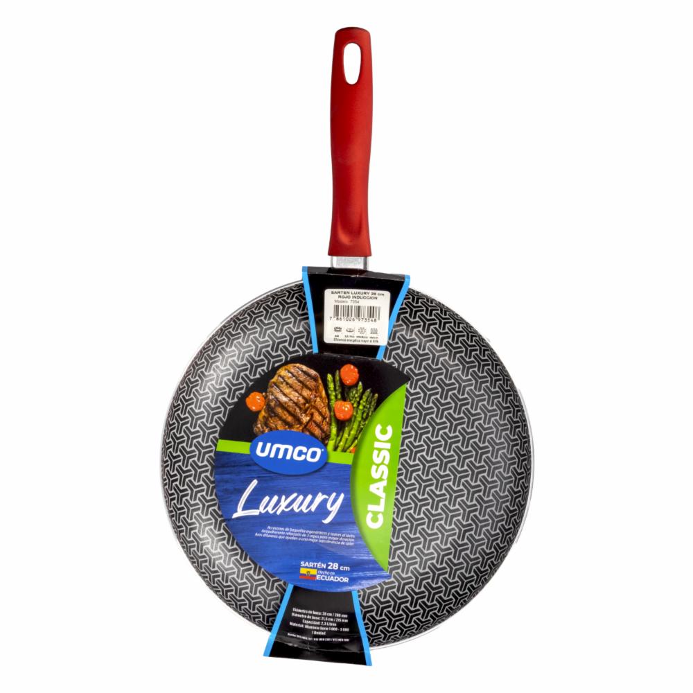 Sartén De Inducción Luxury Rojo UMCO 28 Cm - Imagen 4