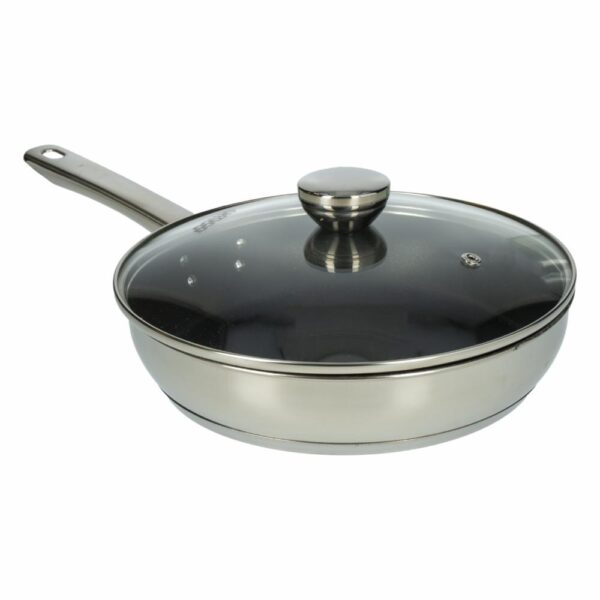 Sartén De Inducción Brilliance Con Tapa Vidrio UMCO 24 Cm