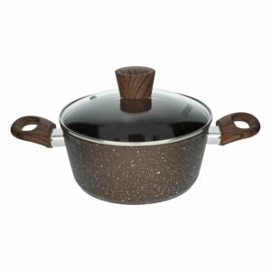 Olla Caldero Inducción Con Tapa De Vidrio Línea Grecia UMCO 20 Cm