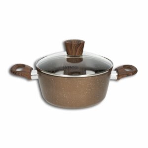 Caldero De Inducción Diseño Grecia Con Tapa De Vidrio UMCO 1.00cm