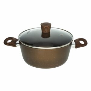 Caldero Con Tapa Vidrio Grecia Inducción UMCO 24 Cm