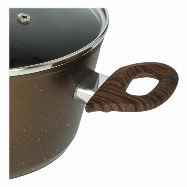 Caldero Con Tapa Vidrio Grecia Inducción UMCO 24 Cm - Imagen 2