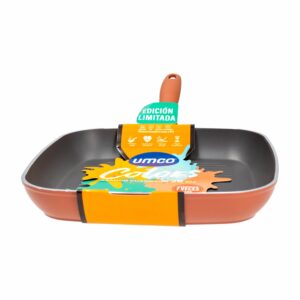 Asador De Inducción Colors Terracota Cuadrado UMCO 26 Cm