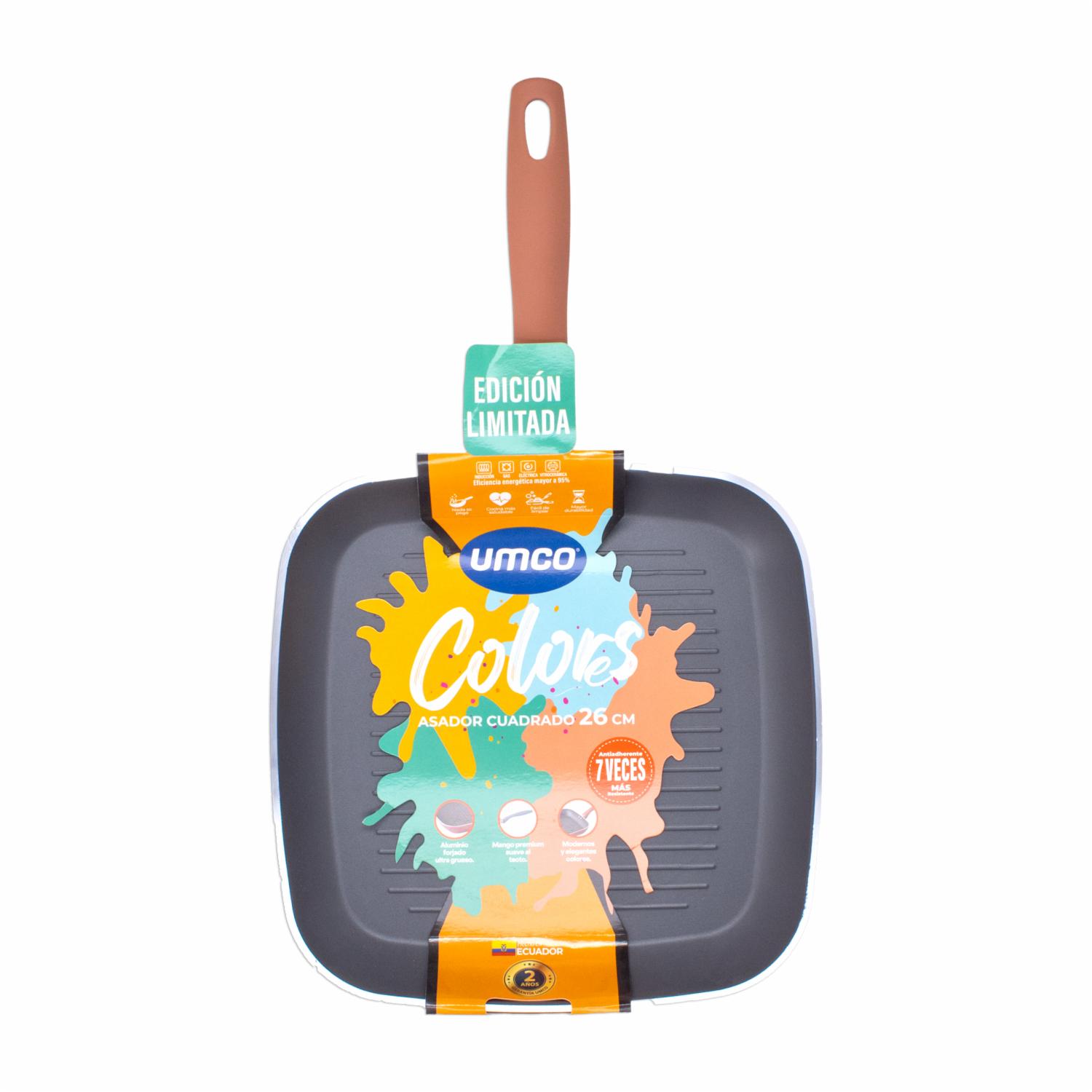 Asador De Inducción Colors Terracota Cuadrado UMCO 26 Cm - Imagen 2