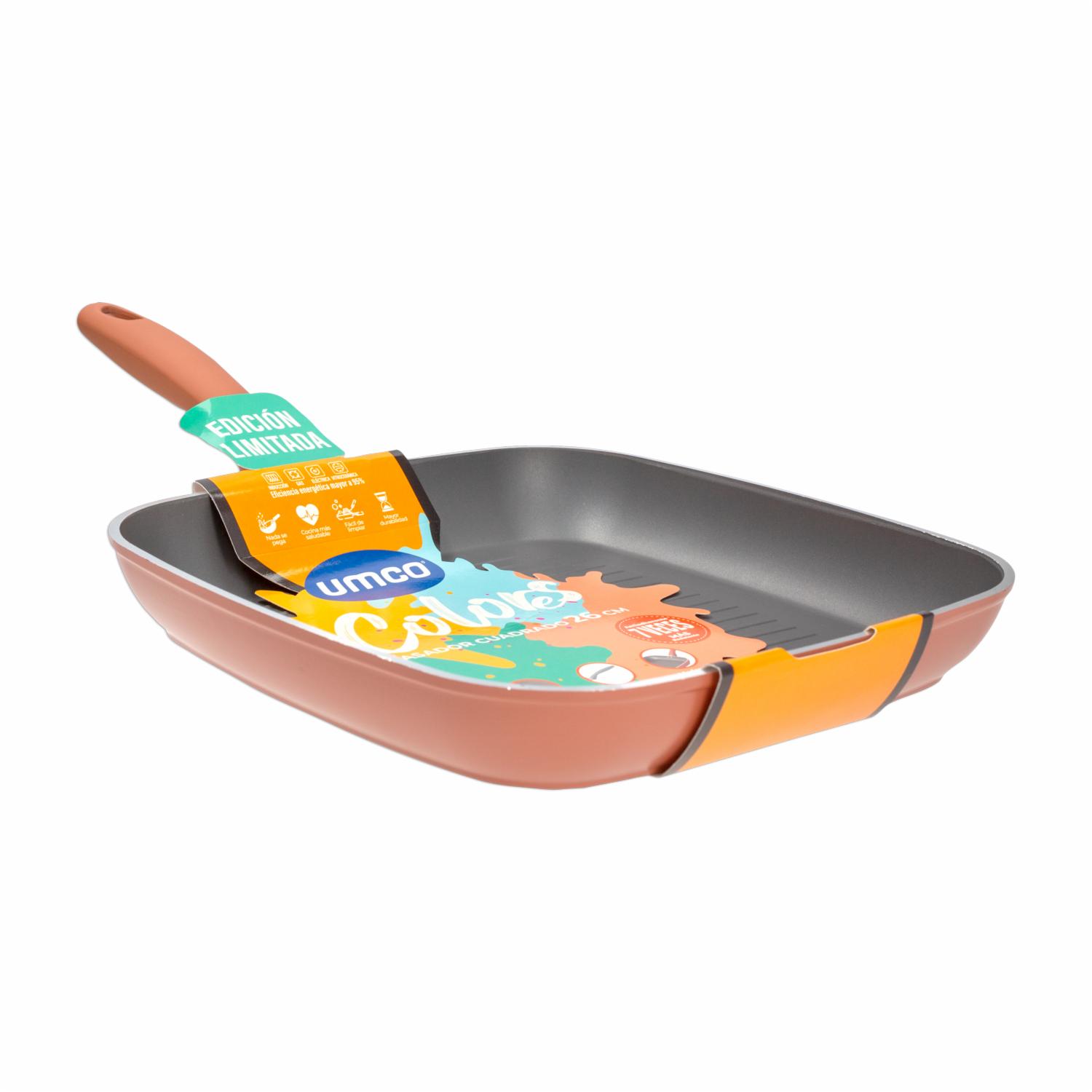 Asador De Inducción Colors Terracota Cuadrado UMCO 26 Cm - Imagen 3