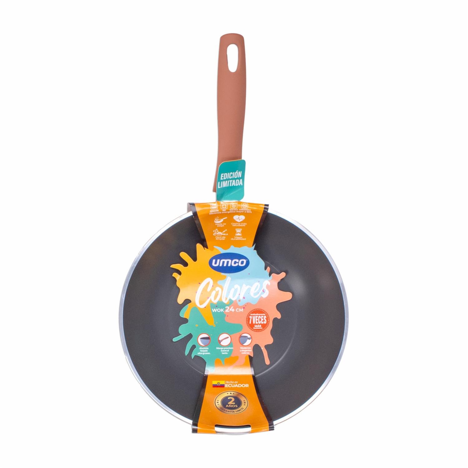 Wok De Inducción Color Terracota UMCO 24 Cm - Imagen 2