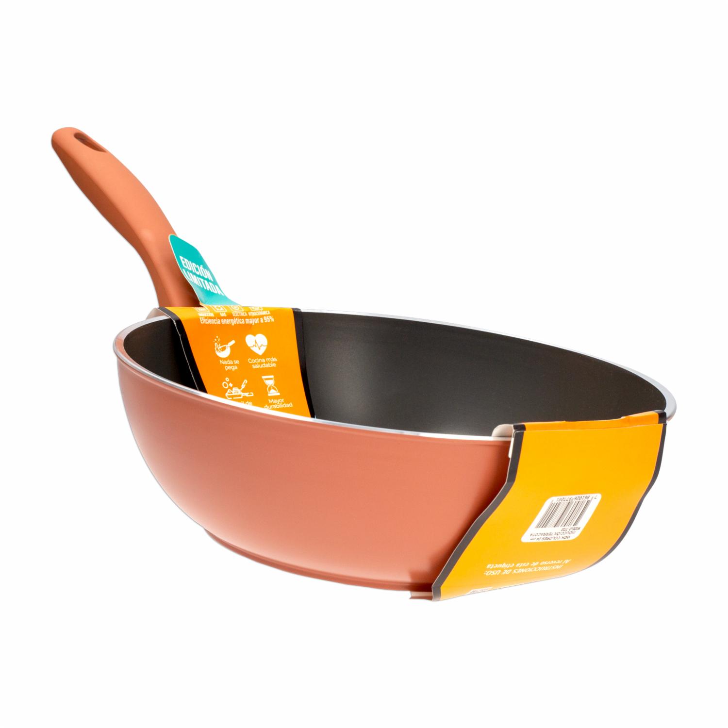 Wok De Inducción Color Terracota UMCO 24 Cm - Imagen 3