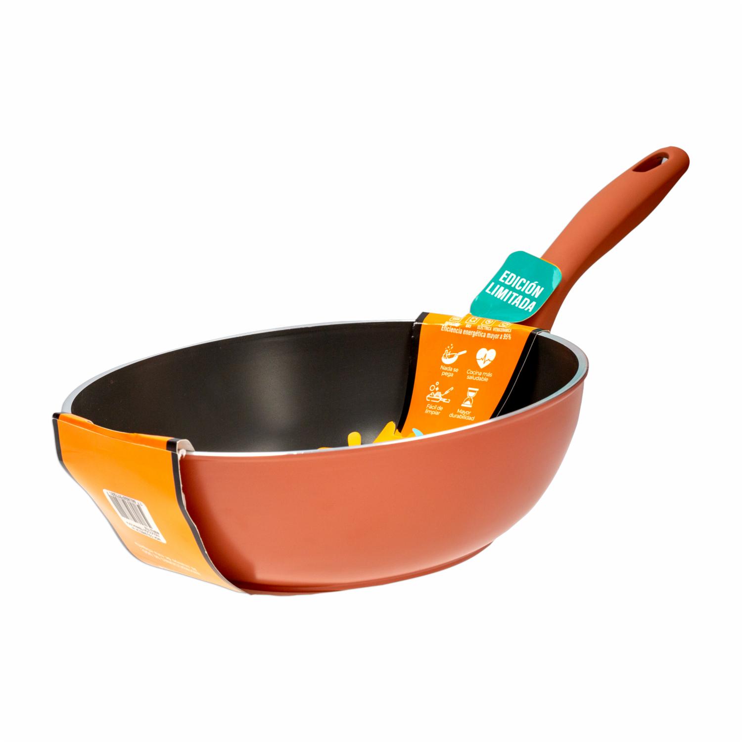 Wok De Inducción Color Terracota UMCO 24 Cm - Imagen 4