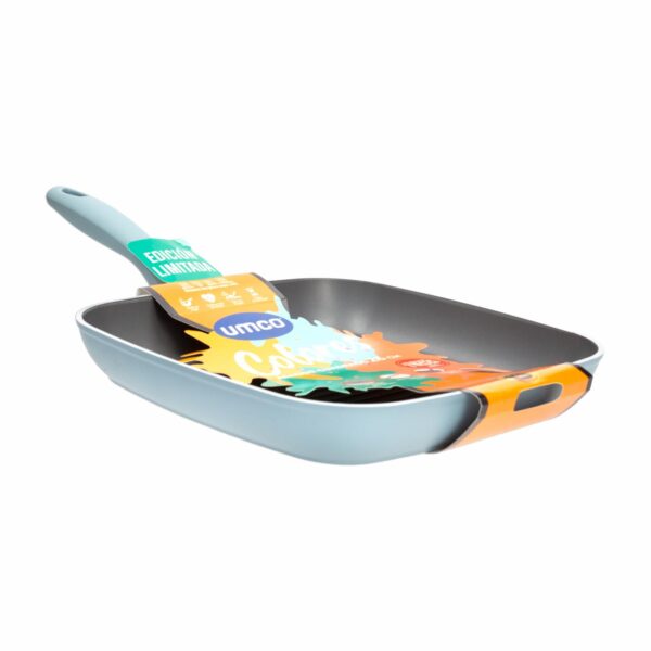 Asador De Inducción Colors Celeste Cuadrado UMCO 26 Cm - Imagen 3
