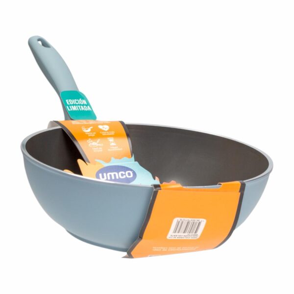 Wok De Inducción Color Celeste UMCO 24 Cm - Imagen 3