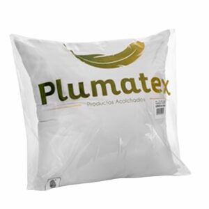 Almohada Acolchada Tipo Cojín PLUMATEX Blanca 49X49