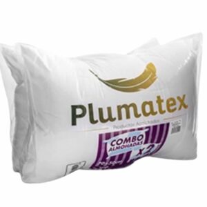 Almohadas Acolchadas Pack X2 PLUMATEX Blancas 70X50