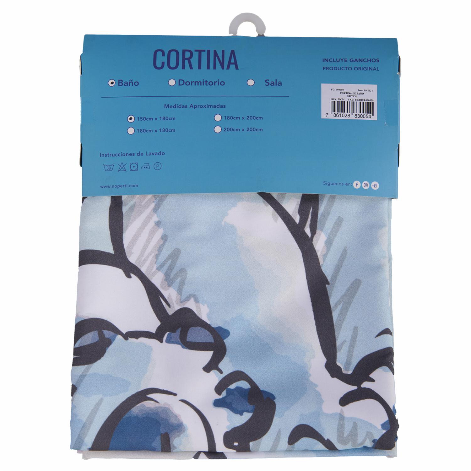 Cortina De Baño Stitch DISNEY 180 X 50 Cm - Imagen 2