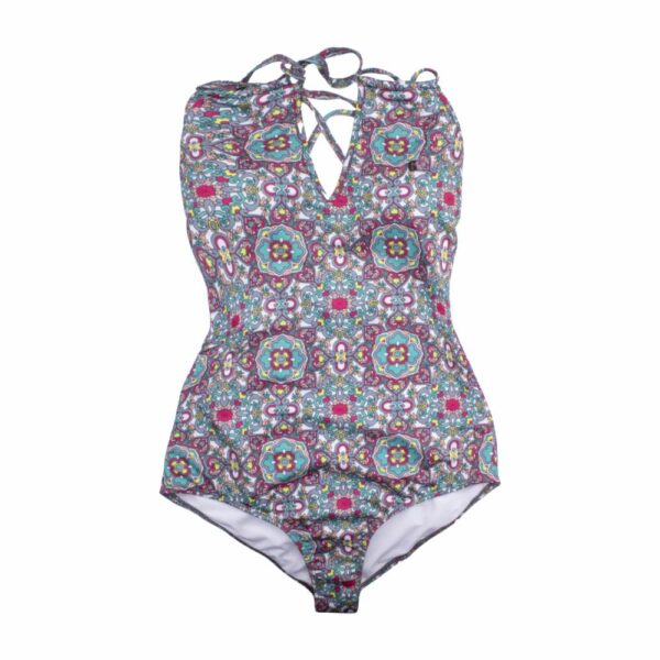 Traje De Baño Enterizo Dama Verde Combinado SOLEI