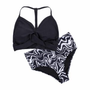 Traje De Baño Bikini Dama Negro Combinado SOLEI