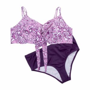 Traje De Baño Bikini Dama Morado Combinado SOLEI