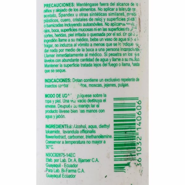Repelente De Insectos En Loción DETAN 120 Ml - Imagen 2