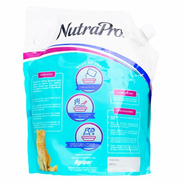 Arena Para Gatos Sanitaria NUTRAPRO 4 Kg - Imagen 2