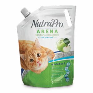 Arena Para Gatos Sanitaria Con Aroma A Manzana NUTRAPRO 4 Kg