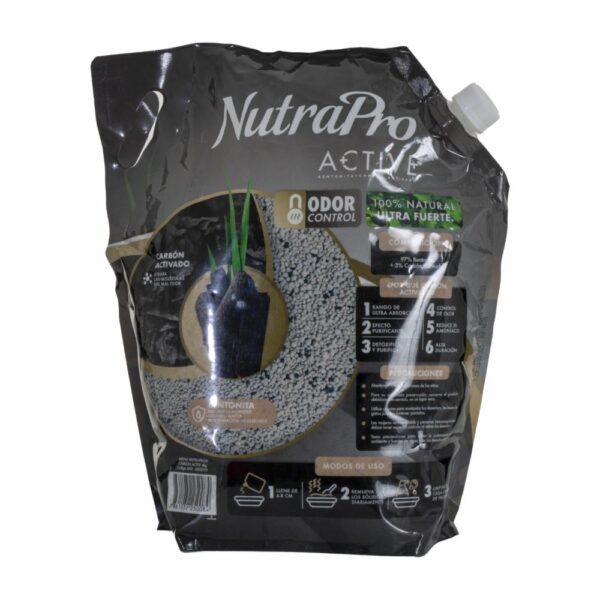 Arena Para Gatos De Carbón Activado NUTRAPRO 4 Kilos - Imagen 2