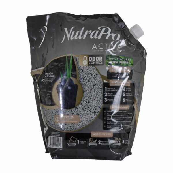 Arena Para Gatos De Carbón Activado NUTRAPRO 4 Kilos - Imagen 2