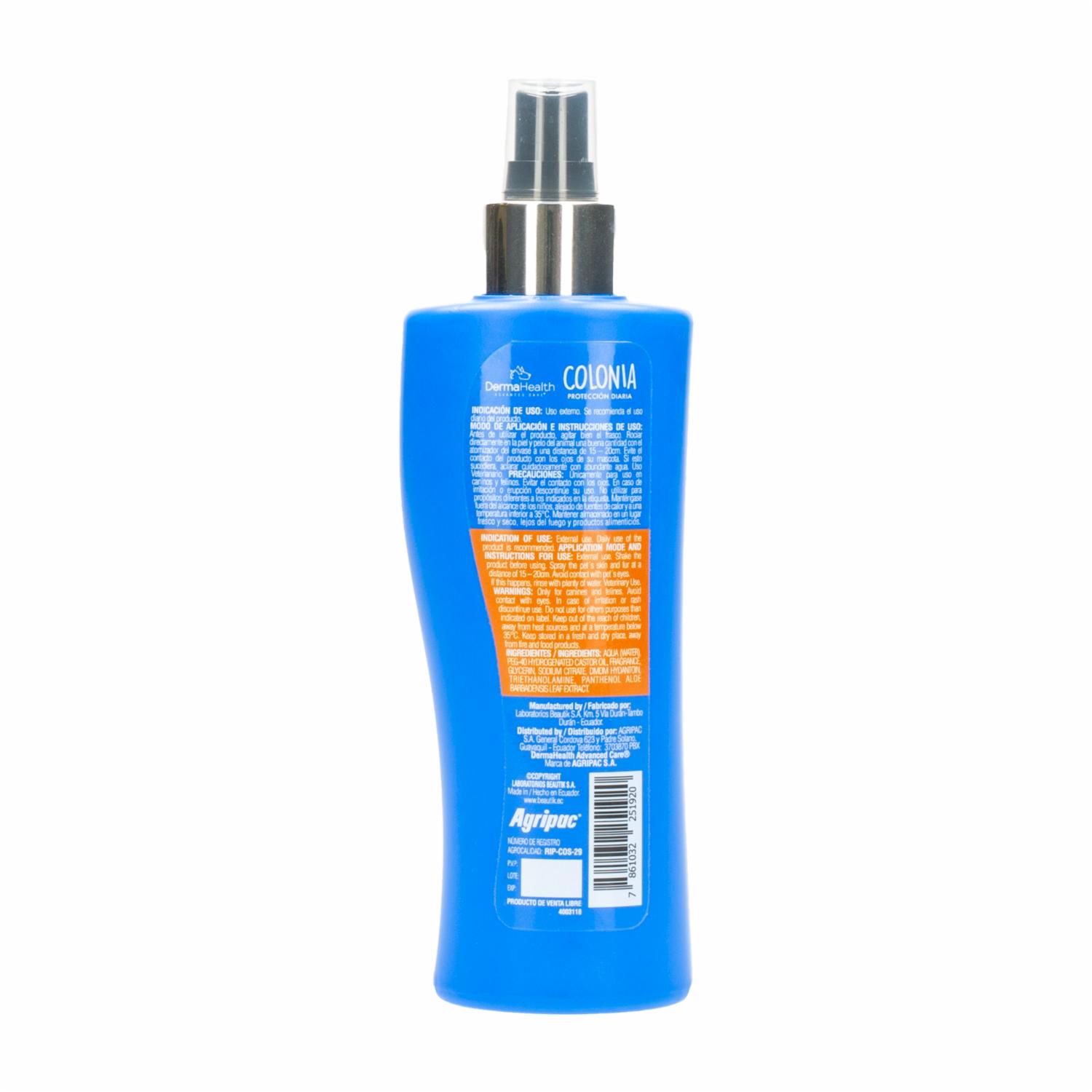 Colonia Para Mascotas Con Ph Neutro DERMAHEALTH Unidad - Imagen 2