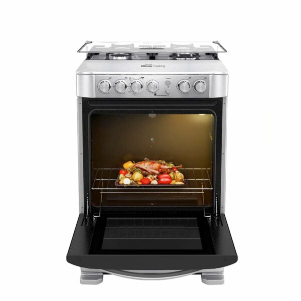 Cocina A Gas 60 Cm Con Grill EM6095FX1 MABE 4 Quemadores - Imagen 2
