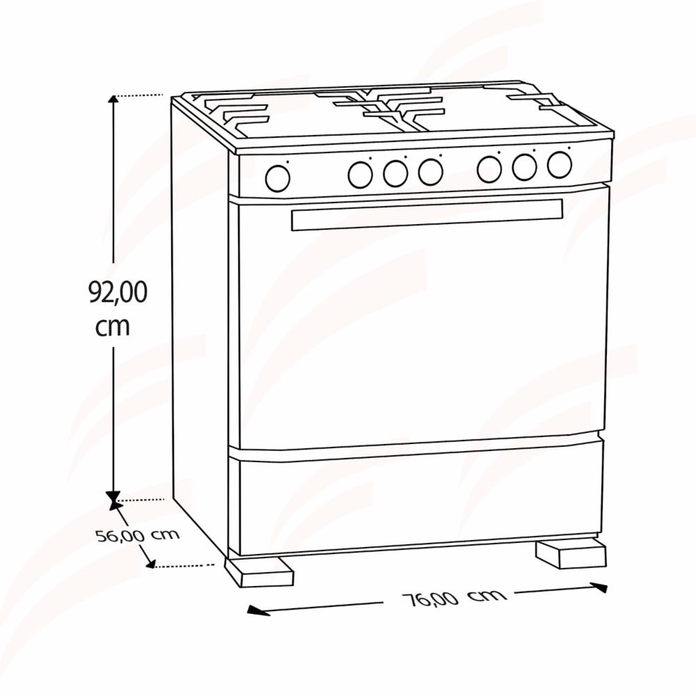 Cocina A Gas 30" EM7610SG0 MABE 6 Quemadores - Imagen 6