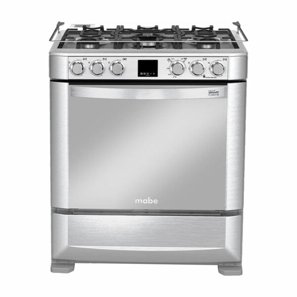 Cocina A Gas 76 Cm Con Grill EM7670FX1 MABE 5 Quemadores - Imagen 2