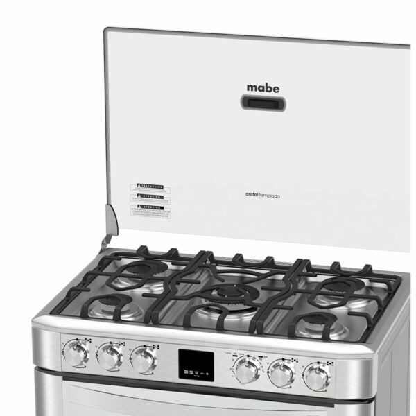 Cocina A Gas 76 Cm Con Grill EM7670FX1 MABE 5 Quemadores - Imagen 3