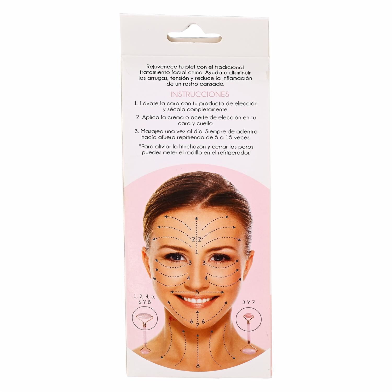 Rodillo Facial Para Masaje LUSTRE Mango Ergonómico