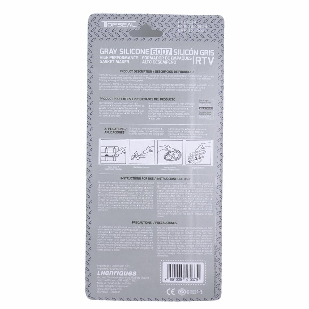 Silicon Gris Top Seal 85 Gr TOP SEAL Unidad - Imagen 2