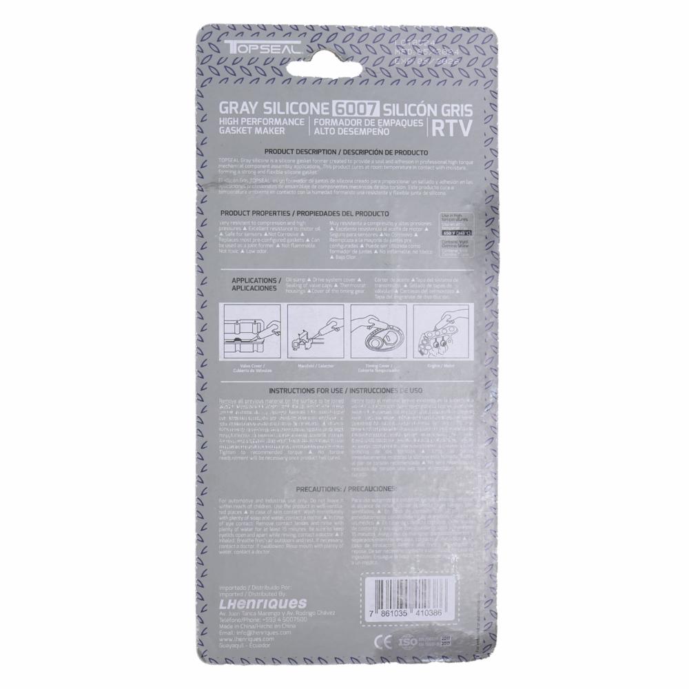 Silicon Gris Top Seal 55 Gr TOP SEAL Unidad - Imagen 2
