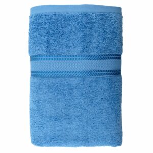 Toalla De Baño Celeste Claro 580 G/M² 100% Algodón FREE HOME 140 X 70 Cm